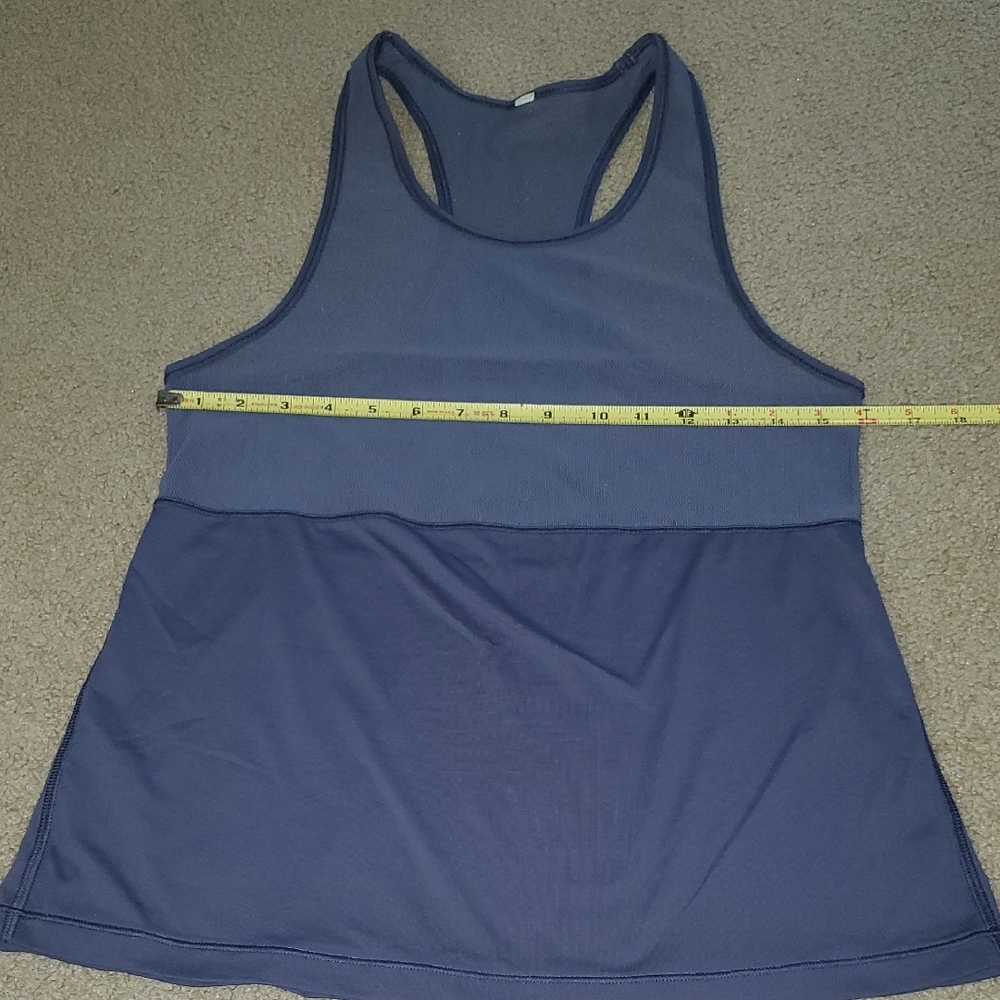 Lululemon Athletica Blue Racerback Tank Top